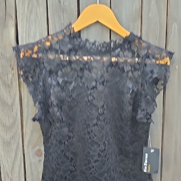 Enfocus Studio Elegant Black Lace Dress - Picture 3 of 7